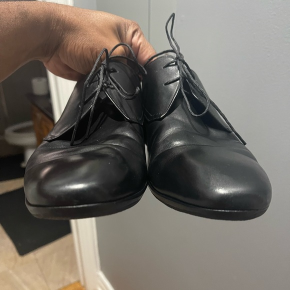Salvatore Ferragamo Black Dress Shoes Sz 10.5 EE - Picture 6 of 13
